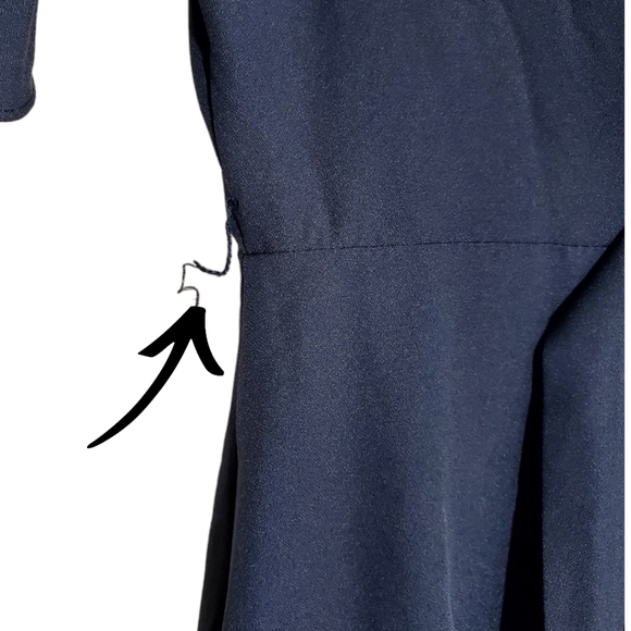 Anthropologie Hutch Women's Ombrr Colorblock Wrap Tie Waist Dress sz MED - Picture 8 of 8